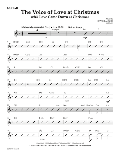 The Voice of Love at Christmas (arr. David Lantz III)