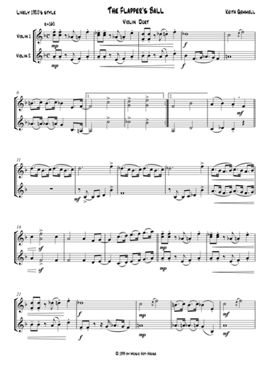 The Flapper's Ball: Violin Duet