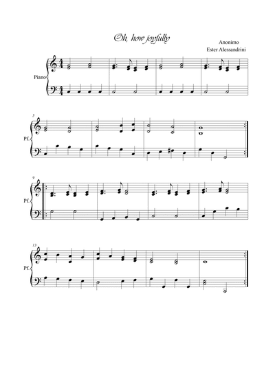 Oh, how joyfully! (arr. Ester Alessandrini)