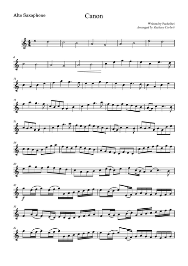 Canon (arr. Zachary Corbett)