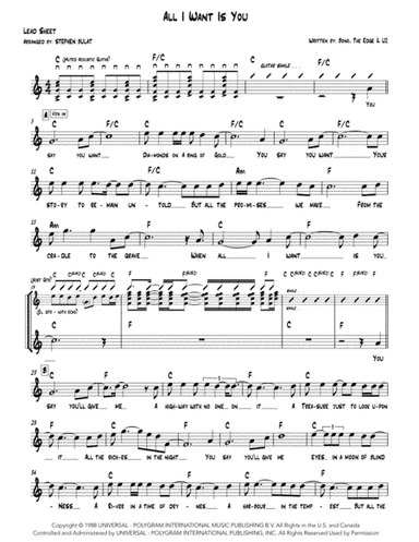 All I Want Is You (arr. Stephen Bulat)