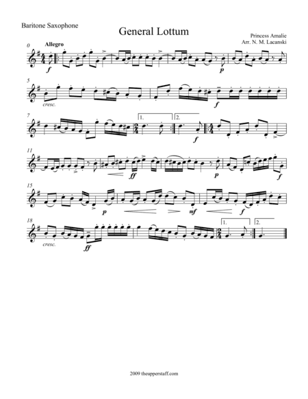 General Lottum (arr. Nick Lacanski)