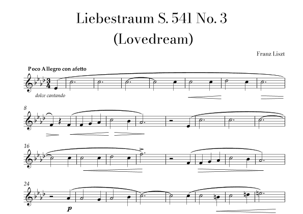 Liszt - Liebestraum (Love Dream) Solo Violin (arr. Lais Reis)