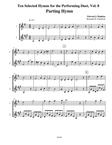Ten Selected Hymns for the Performing Duet, Vol. 8 - flute and trumpet (arr. Kenneth D. Friedrich)