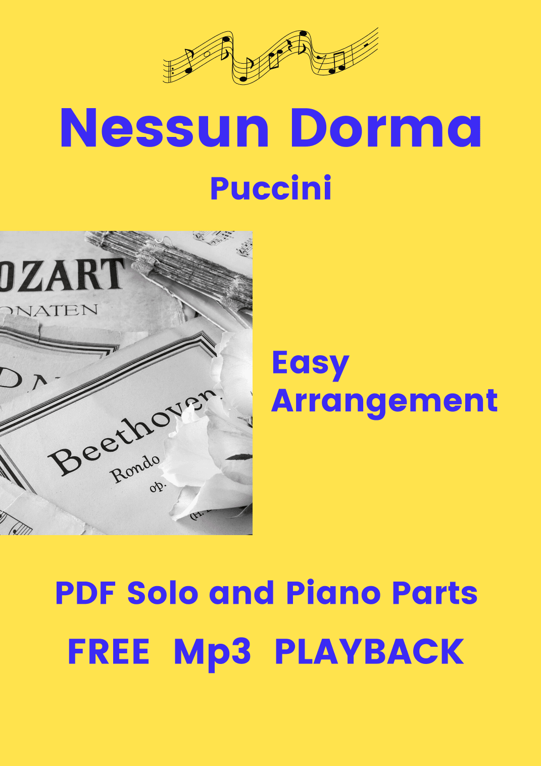Nessun Dorma (Puccini) + FREE Mp3 Playback + PDF Solo and Piano Parts (arr. Fabio Eduardo de Oliveira)