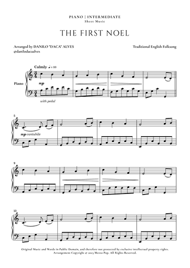 The First Noel (arr. Danilo "Daca" Alves)