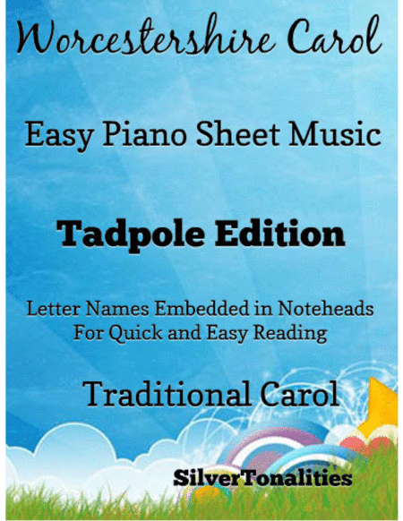 Worcestershire Carol Easy Piano sheet Music 2nd Edition (arr. SilverTonalities)