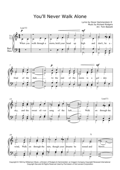 You'll Never Walk Alone (arr. Tom Bassett)