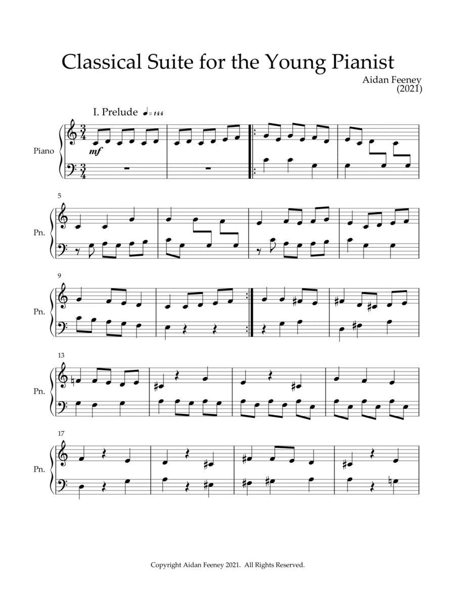 Classical Suite for the Young Pianist