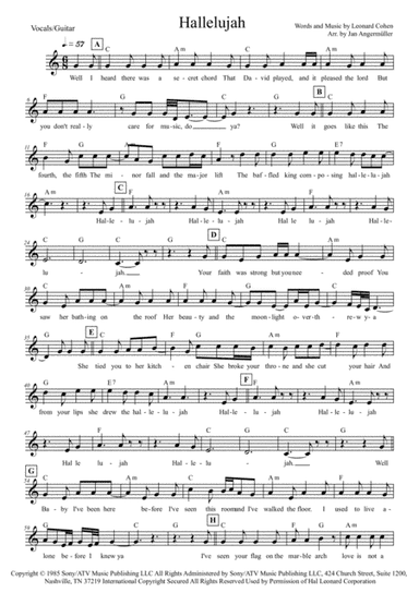 Hallelujah (arr. Jan Angermüller)