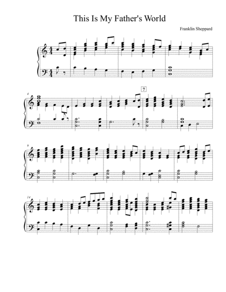 This Is My Father's World for Handbells (arr. Harmony Corelli)