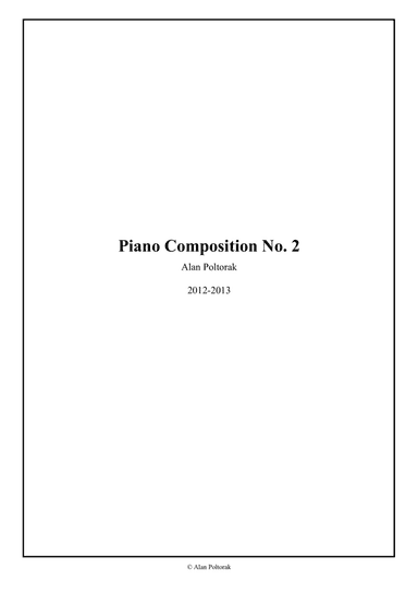 Piano Composition No. 2
