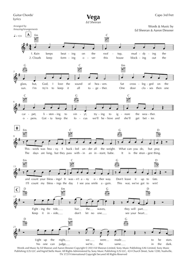 Vega (arr. AmazingArrangements)