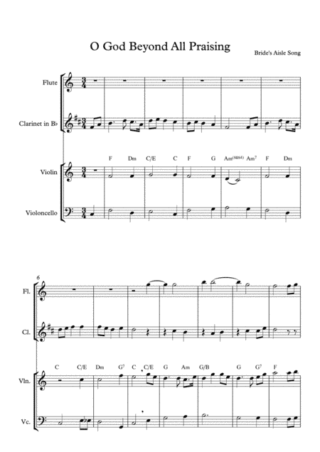 O, God Beyond All Praising - C Major (arr. Angie Wiranata)
