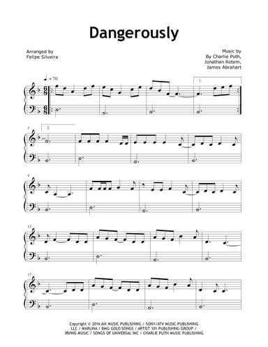 Dangerously (arr. Felipe Silveira)