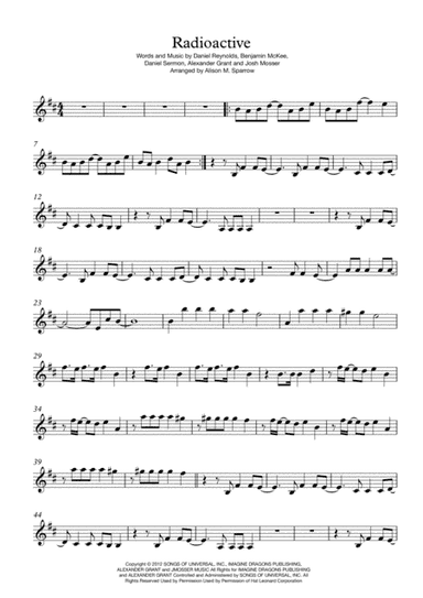 Radioactive (arr. Alison M. Sparrow)