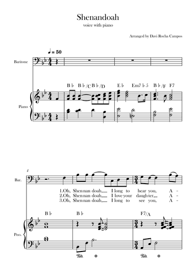 Shenandoah (arr. Davi Rocha Campos)