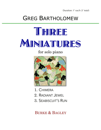 Three Miniatures for solo piano