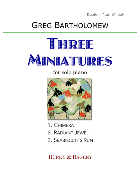 Three Miniatures for solo piano