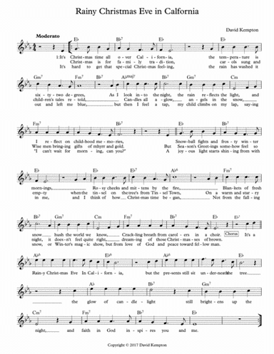 Rainy Christmas Eve In California