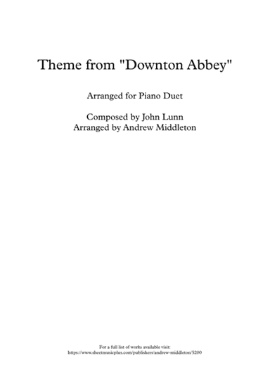 Downton Abbey (theme) (arr. Andrew Middleton)