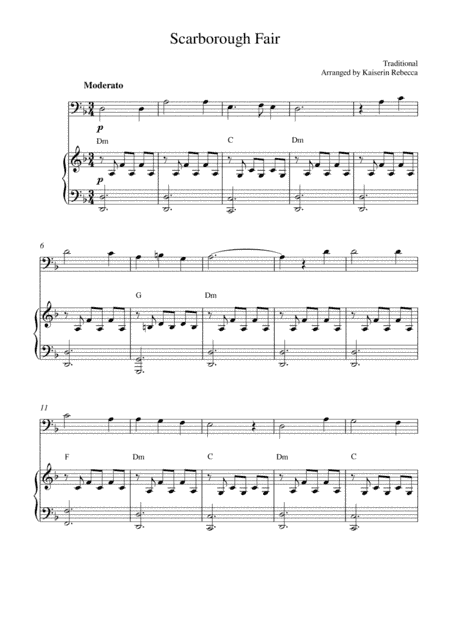 Scarborough Fair (arr. Kaiserin Rebecca)
