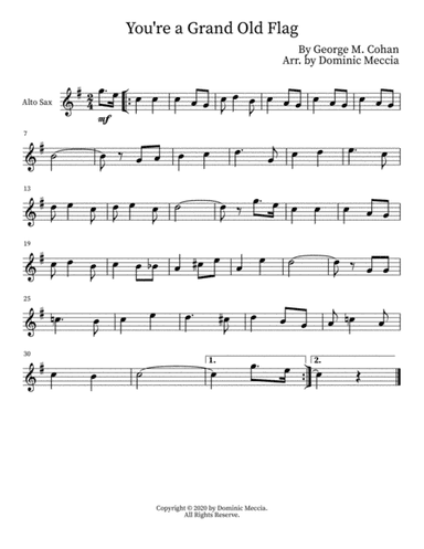 You're a Grand Old Flag (arr. Dominic Meccia)