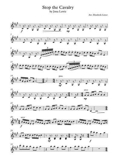 Stop The Cavalry (arr. Elizabeth Lister)