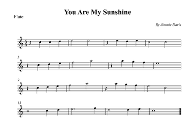 You Are My Sunshine (arr. Wesley S. SIlva)