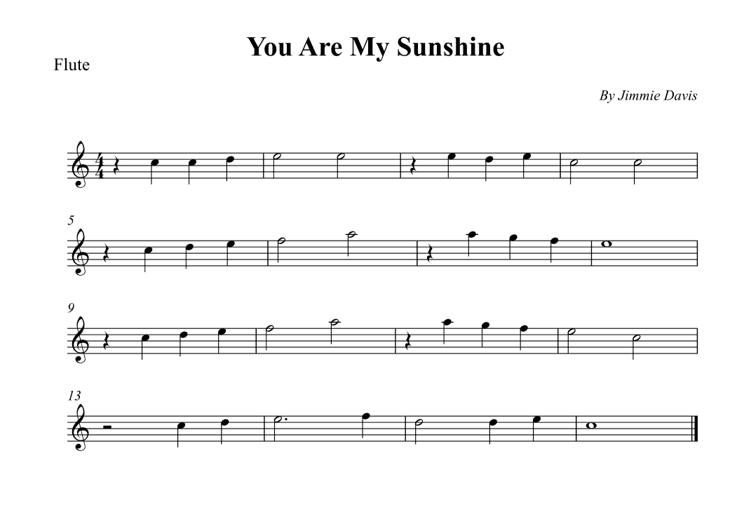You Are My Sunshine (arr. Wesley S. SIlva)