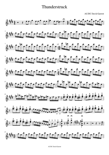 Thunderstruck (arr. ViolinRa)