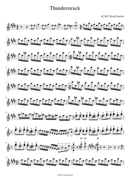Thunderstruck (arr. ViolinRa)