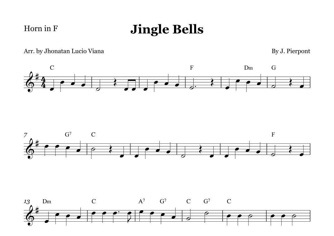 Jingle Bells (arr. Jhonatan Lucio Viana)