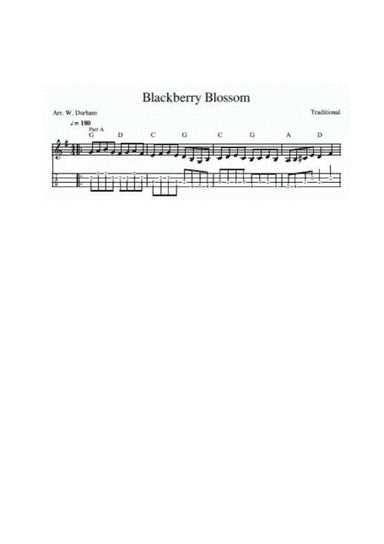Blackberry Blossom - for Ukulele (arr. W. Durham)