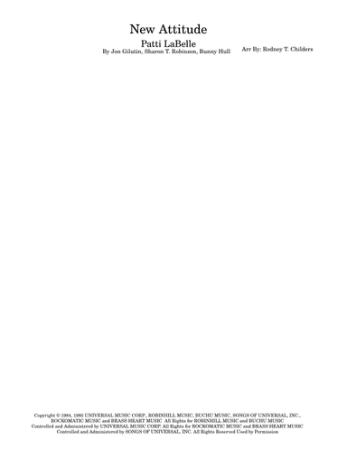 New Attitude (arr. Rodney Childers)