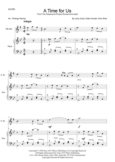 A Time For Us (love Theme) (arr. Rodrigo Ramos)