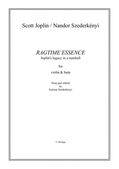 Ragtime Essence for violin & harp (arr. N. Szederkenyi)