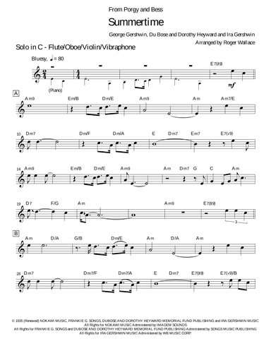 Summertime (arr. Roger Wallace)