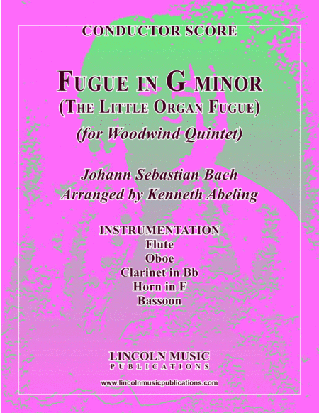 Bach - Fugue in G minor - "Little Organ Fugue" (for Woodwind Quintet) (arr. Kenneth Abeling)