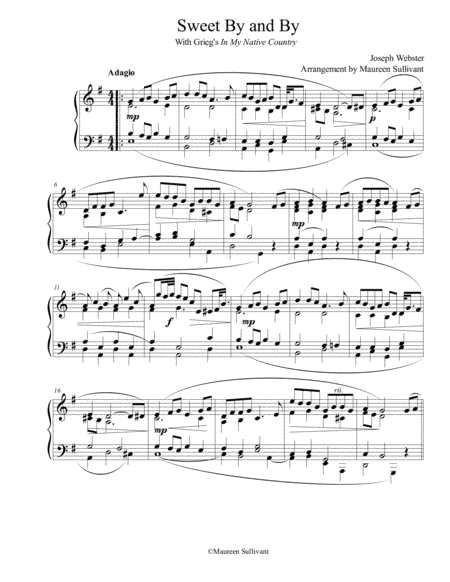 Sweet By and By - In the style of Grieg's "In My Native Land" (arr. Maureen Sullivant)