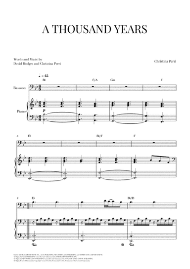 A Thousand Years (arr. Cadenza Editions)