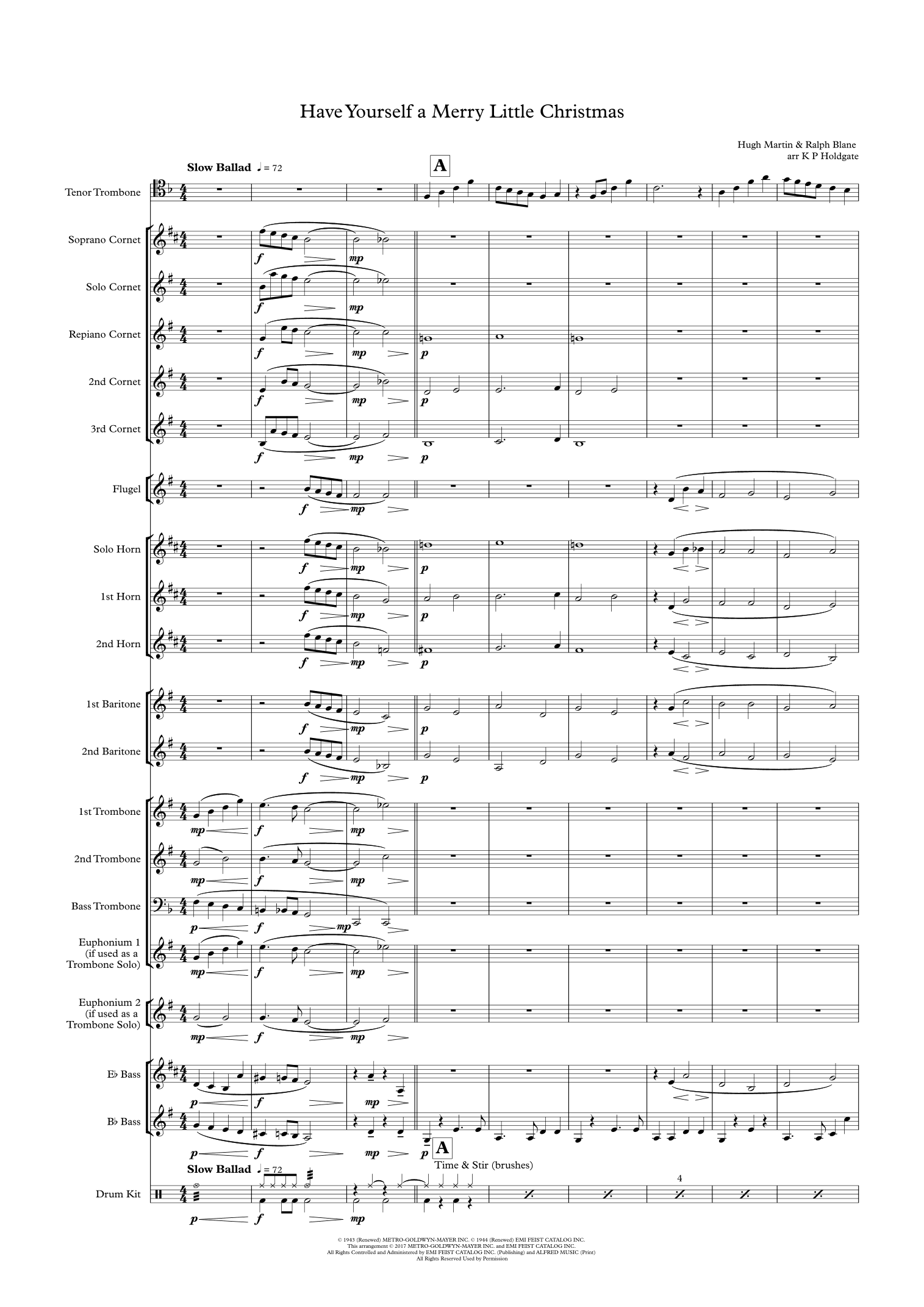 Have Yourself A Merry Little Christmas (arr. Kevin P Holdgate)