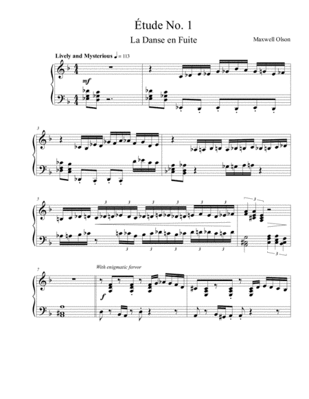Étude No. 1 "La Danse en Fuite"