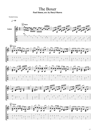 The Boxer (arr. Daryl Shawn)