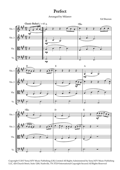 Perfect (arr. Milanov)