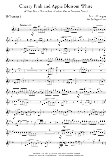 Cherry Pink And Apple Blossom White (arr. Diego Marani)