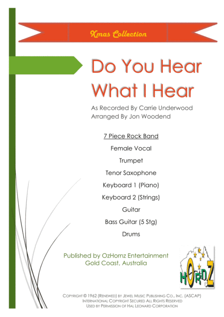 Do You Hear What I Hear (arr. Jon Woodend)