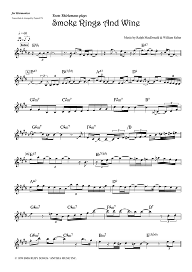 Smoke Rings And Wine (arr. Popnroll 1976)