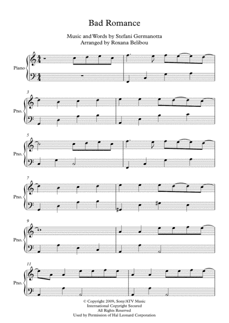 Bad Romance (arr. Roxana Belibou)