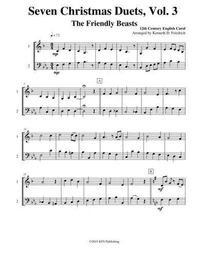 Seven Christmas Duets, Vol. 3 (arr. Kenneth D. Friedrich)